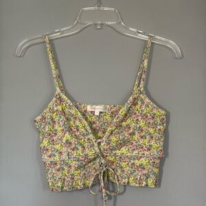 LoveShackFancy Pointelle Ruffle Top Size XS